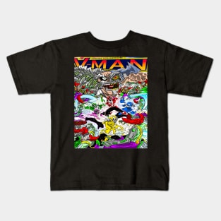 V-Man Vs Mockbots ! Kids T-Shirt